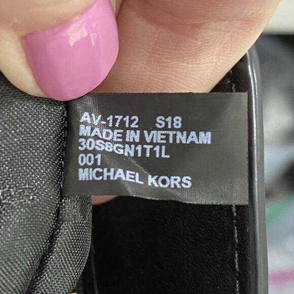 Michael Kors Whitney style black pebbled leather purseshoulder bag tote classic - Picture 11 of 11